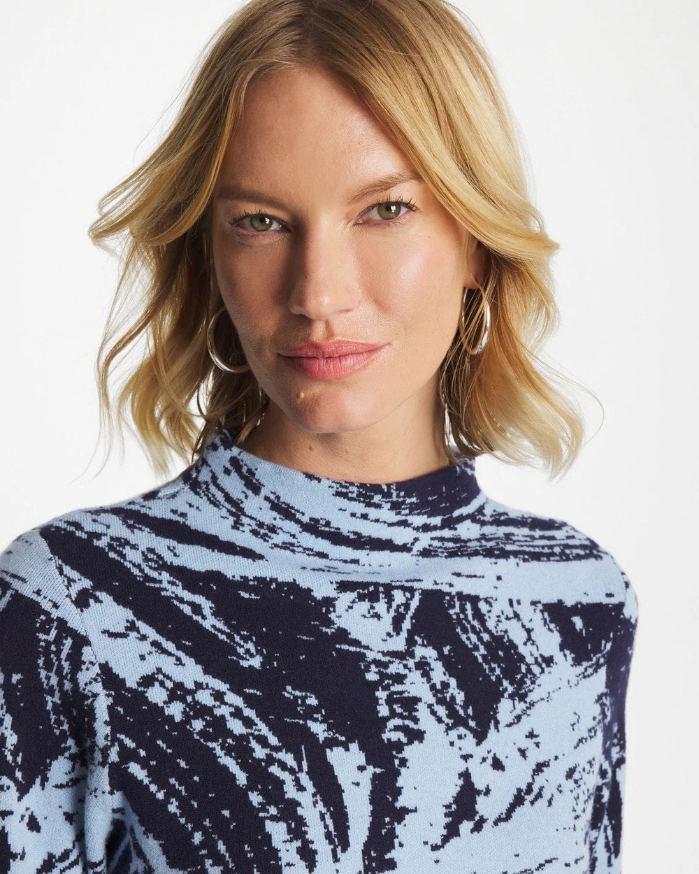 Zenergy® Luxe Sketch Funnelneck Top