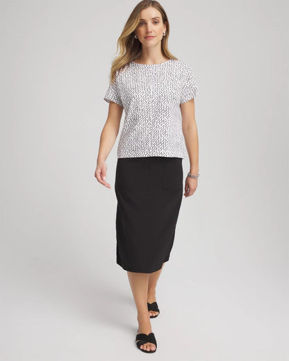 Zenergy® UPF Geo-Print Dolman Top