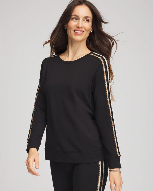Zenergy® Lattice-Trim Pullover Top