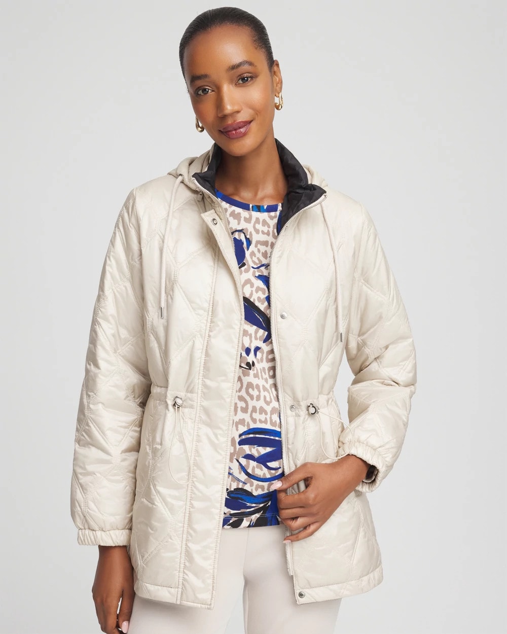 Zenergy® Water-Resistant Quilted Anorak Jacket