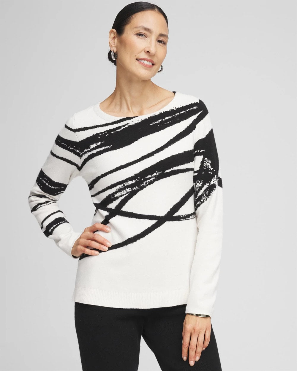 Zenergy® Luxe Jaquard Pullover