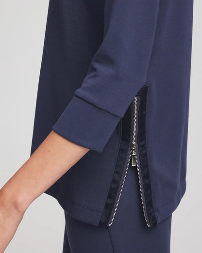 Zenergy® Satin-Trim Tunic