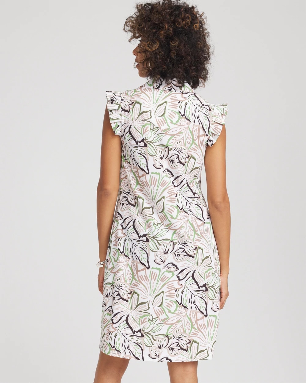 Zenergy® UPF Knit Floral Polo Dress
