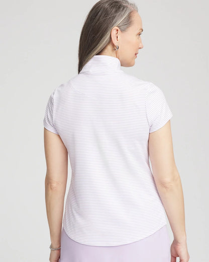 Zenergy® Striped UPF Short-Sleeve Top