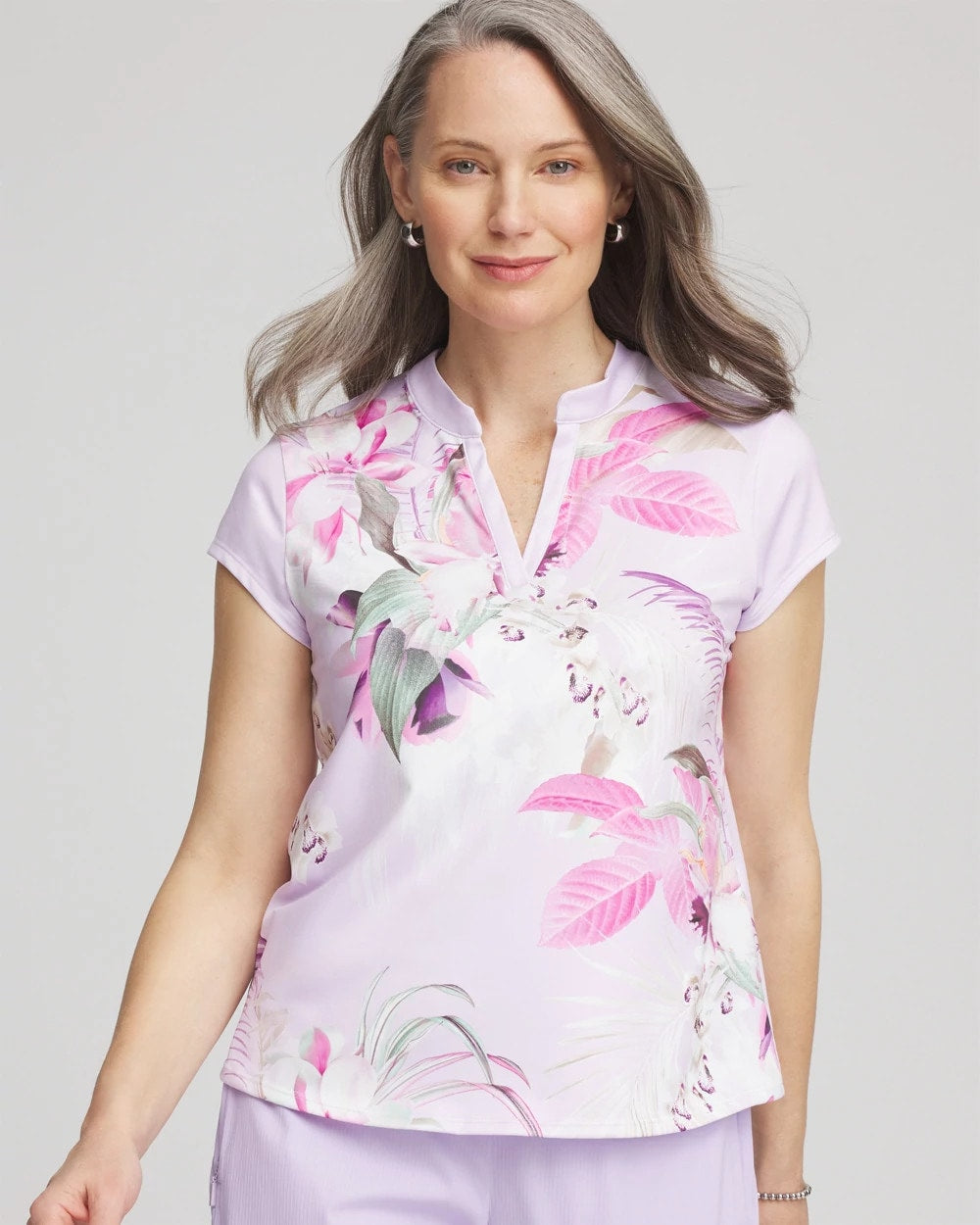 Zenergy® UPF Floral Polo