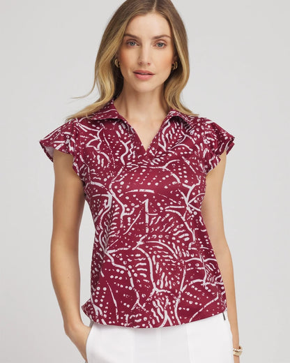Zenergy® UPF Printed Polo Top