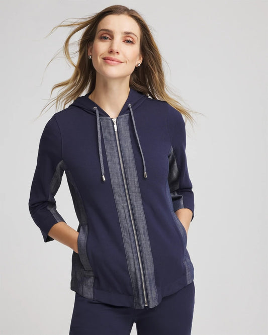 Zenergy® French Terry & Chambray Jacket
