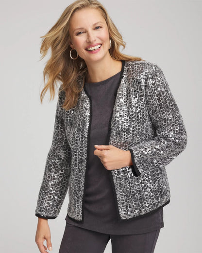 Travelers™ Collection Refined Sequins Netted Jacket