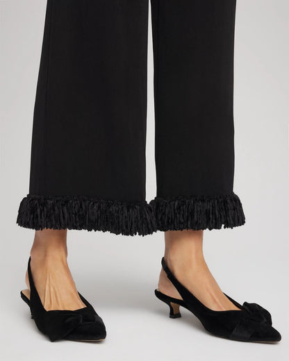 Travelers™ Collection Fringe Hem Cropped Pants