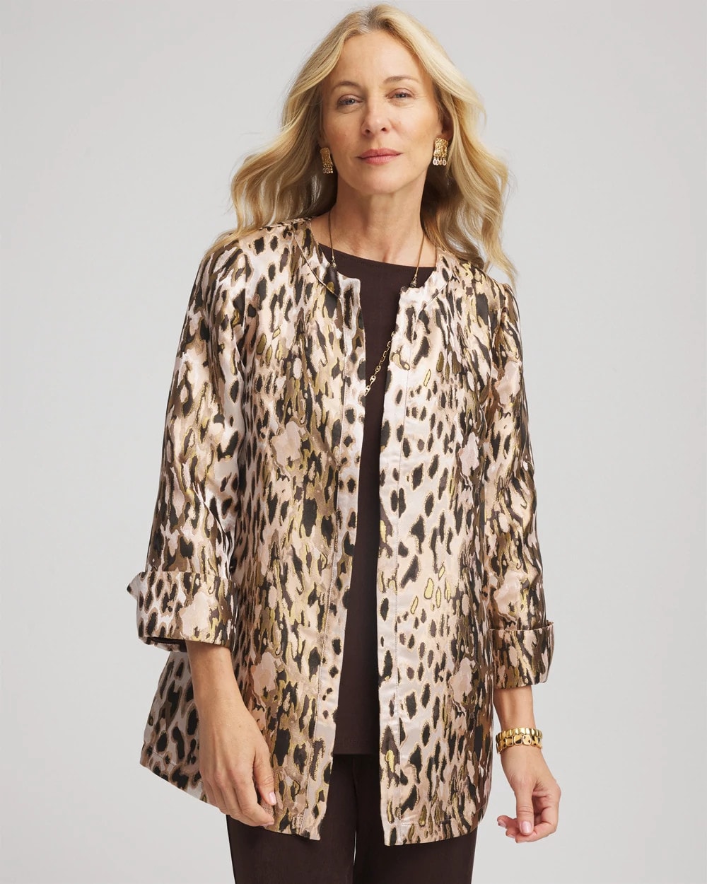 Travelers™ Collection Animal Jacquard Jacket