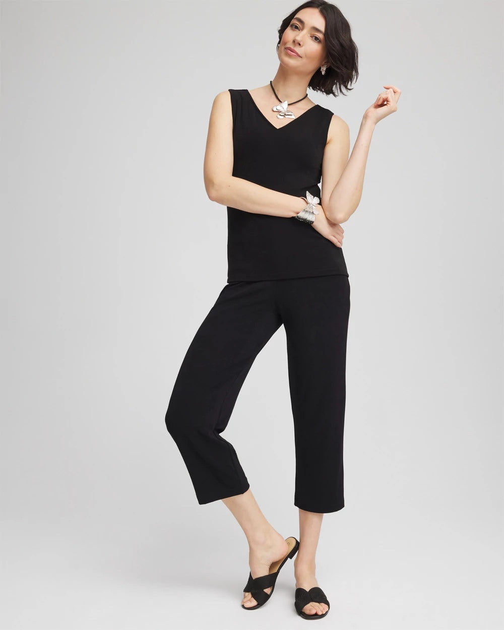 Travelers™ No Tummy Cropped Pants