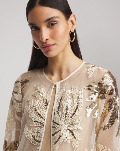 Travelers™ Collection Sequin-Mesh Jacket