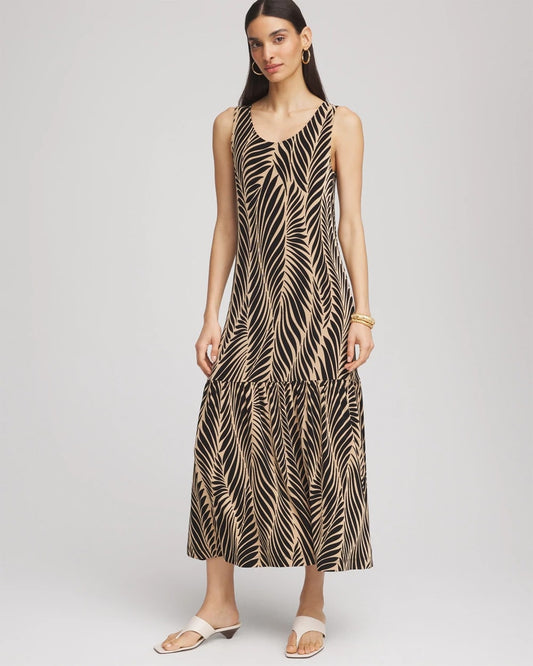 Travelers™ Palm-Frond-Motif Dress