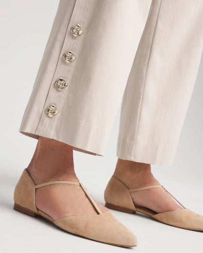 Brigitte™ Cropped Wide-Leg Pants