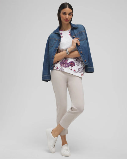 Brigitte™ Pull-On Slim Cropped Pants
