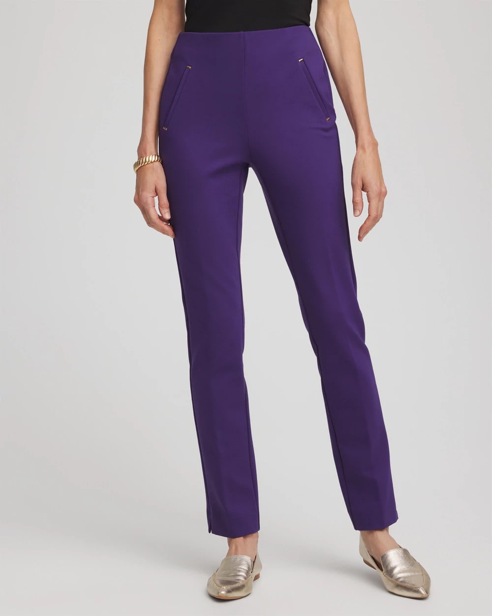 Juliet Slim Trim Detail Ankle Pants