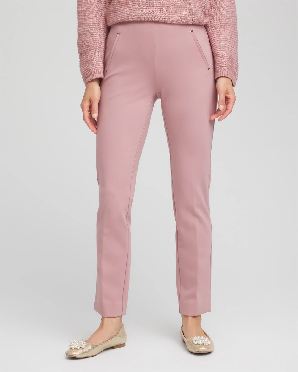 Juliet Slim Trim Detail Ankle Pants