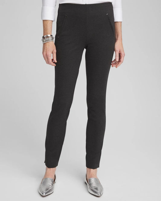 Juliet Trim Detail Ponte Ankle Pants